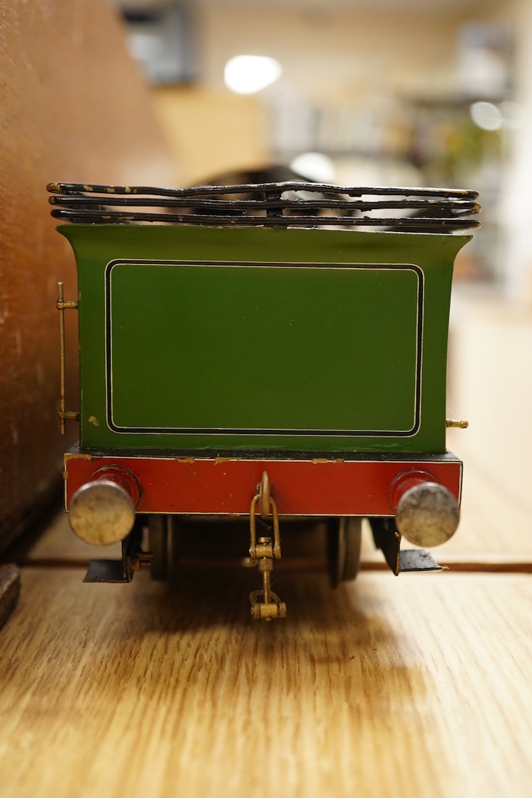 A Gauge One live steam North Eastern Railway 4-4-2 Atlantic tender locomotive, No.731, four cylinder compound, the original locomotive designed by W.M. Smith, Wilson Worsdell’s Chief Draftsman in 1906, with Walschaerts v